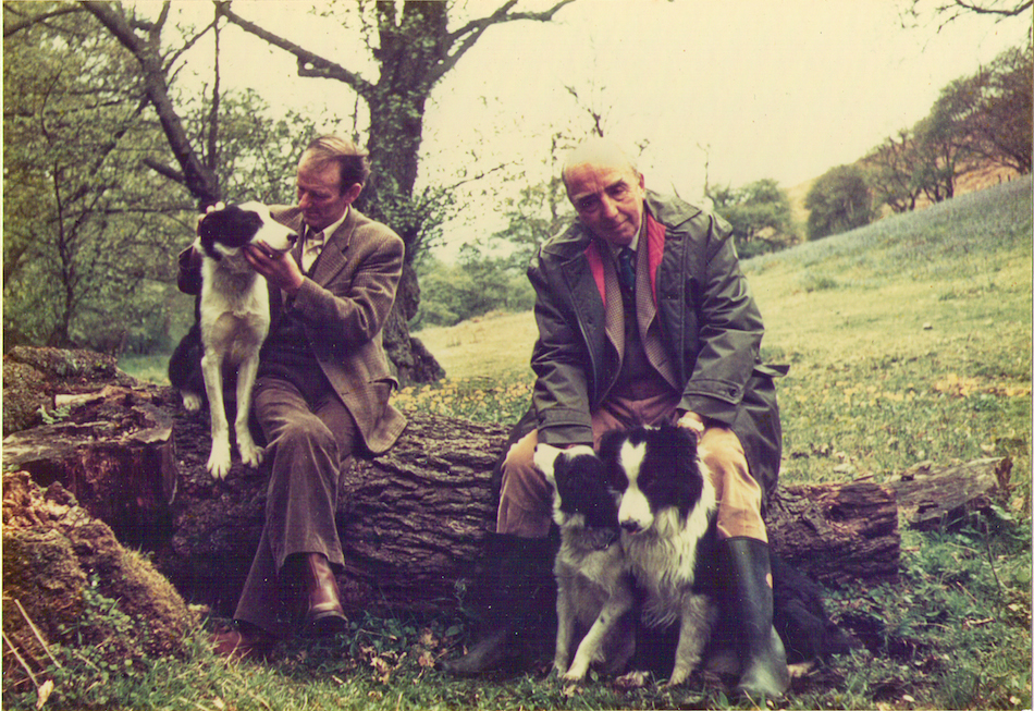 Father Sitting With Phil Drabble Glen Bwlch Bracken Gel2